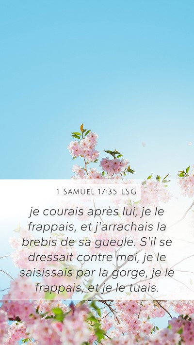 1 Samuel 17:35 LSG Bible Verse Image