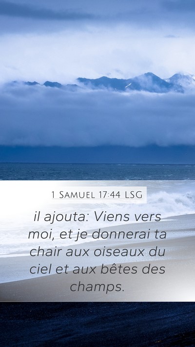 1 Samuel 17:44 LSG Bible Verse Image
