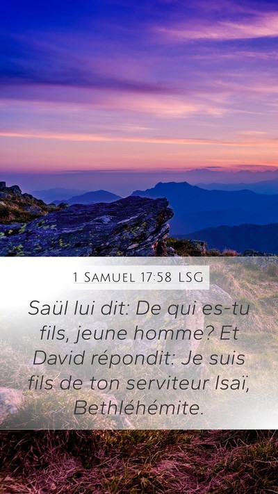 1 Samuel 17:58 LSG Bible Verse Image