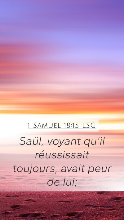 1 Samuel 18:15 LSG Bible Verse Image