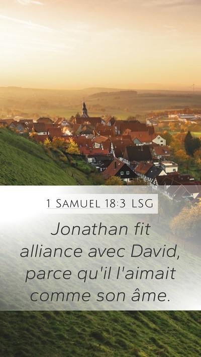 1 Samuel 18:3 LSG Bible Verse Image
