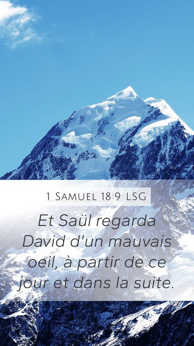 1 Samuel 18:9 LSG Bible Verse Image