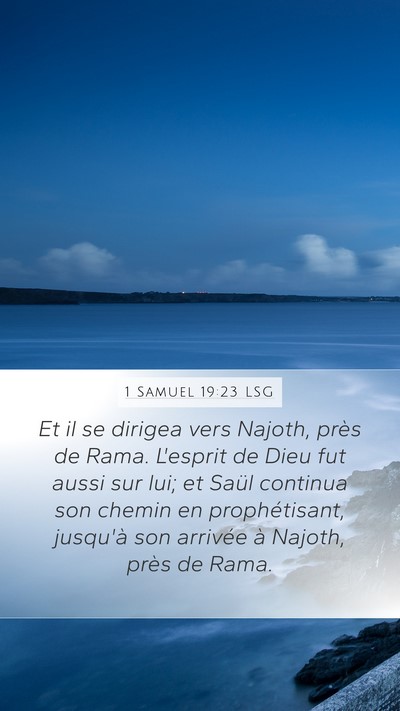 1 Samuel 19:23 LSG Bible Verse Image