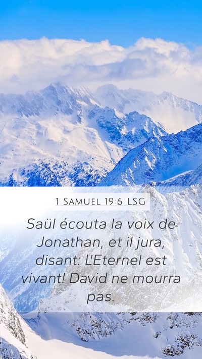 1 Samuel 19:6 LSG Bible Verse Image