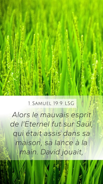 1 Samuel 19:9 LSG Bible Verse Image