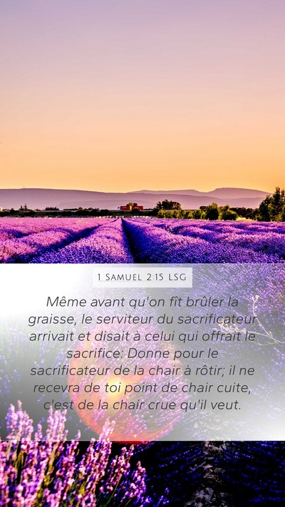 1 Samuel 2:15 LSG Bible Verse Image