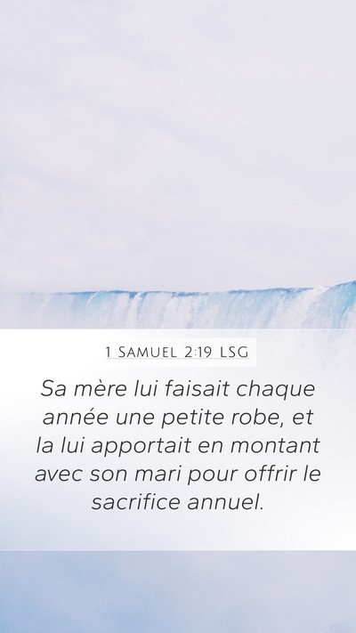 1 Samuel 2:19 LSG Bible Verse Image