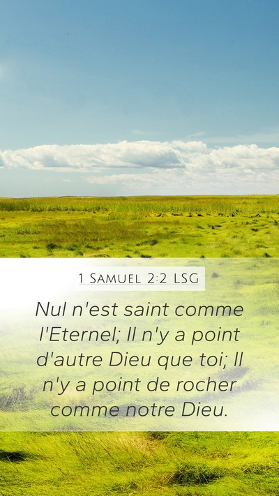 1 Samuel 2:2 LSG Bible Verse Image