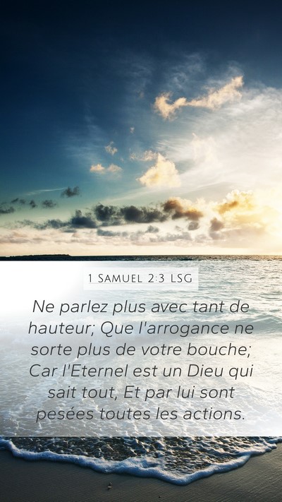 1 Samuel 2:3 LSG Bible Verse Image