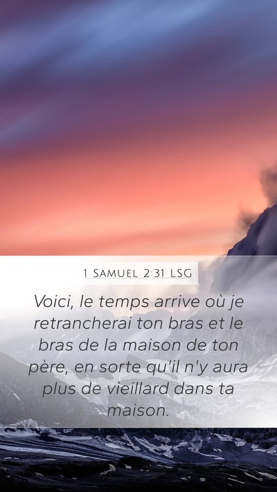 1 Samuel 2:31 LSG Bible Verse Image