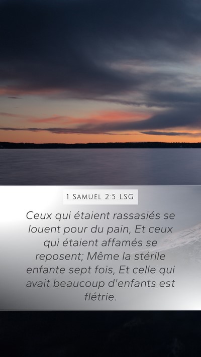 1 Samuel 2:5 LSG Bible Verse Image