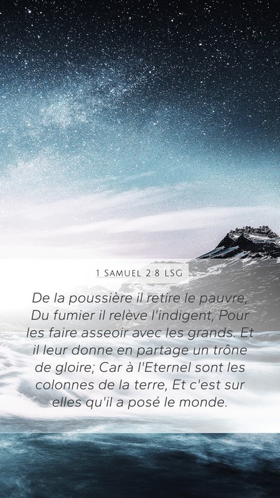 1 Samuel 2:8 LSG Bible Verse Image