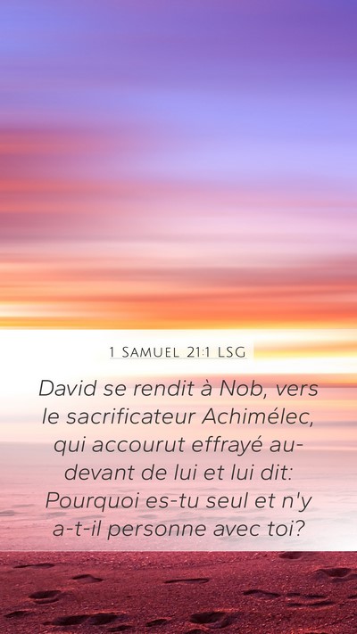 1 Samuel 21:1 LSG Bible Verse Image
