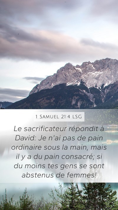 1 Samuel 21:4 LSG Bible Verse Image