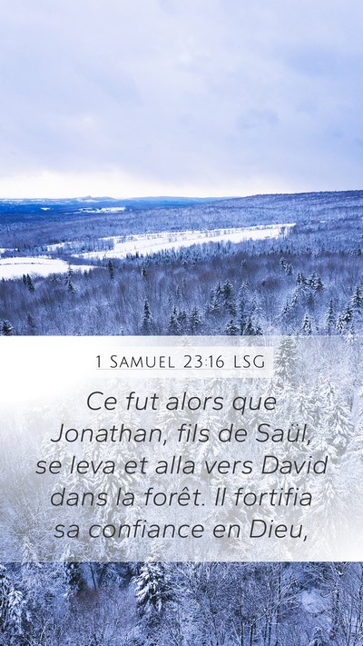 1 Samuel 23:16 LSG Bible Verse Image