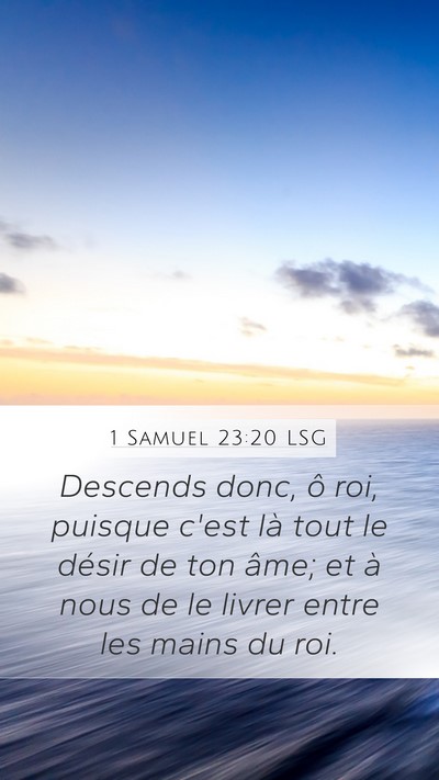 1 Samuel 23:20 LSG Bible Verse Image
