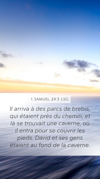 1 Samuel 24:3 LSG Bible Verse Image