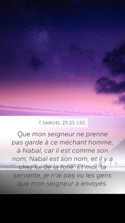 1 Samuel 25:25 LSG Bible Verse Image