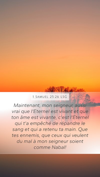 1 Samuel 25:26 LSG Bible Verse Image