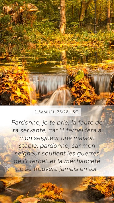 1 Samuel 25:28 LSG Bible Verse Image