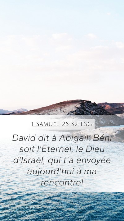 1 Samuel 25:32 LSG Bible Verse Image