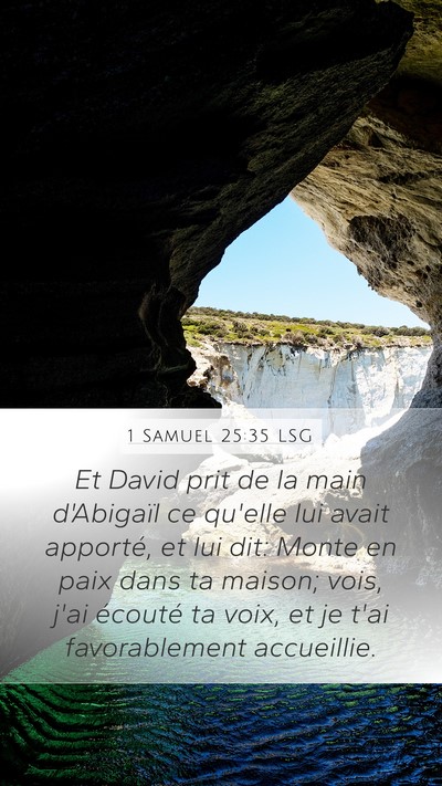1 Samuel 25:35 LSG Bible Verse Image