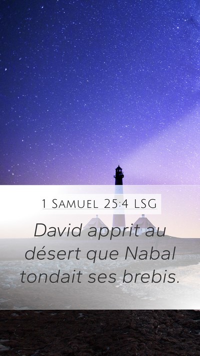1 Samuel 25:4 LSG Bible Verse Image