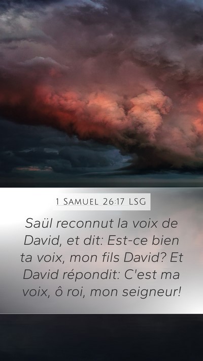 1 Samuel 26:17 LSG Bible Verse Image