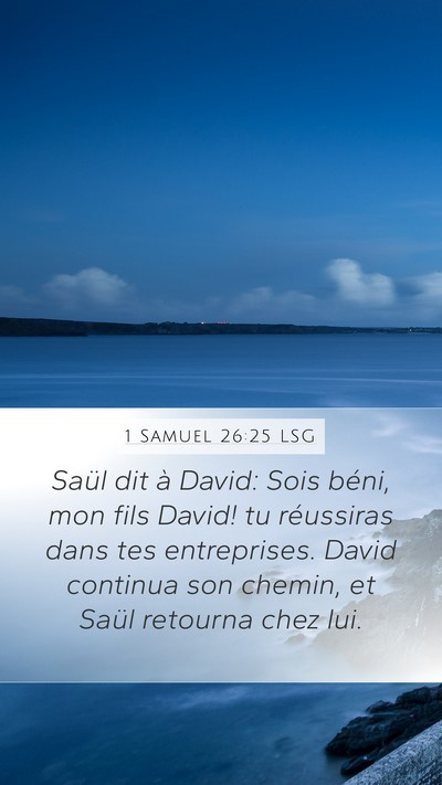 1 Samuel 26:25 LSG Bible Verse Image