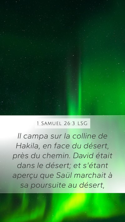 1 Samuel 26:3 LSG Bible Verse Image