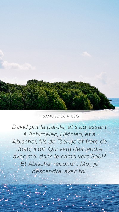 1 Samuel 26:6 LSG Bible Verse Image
