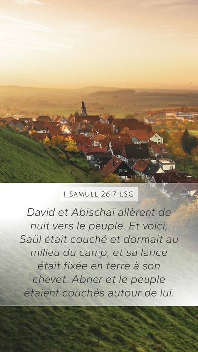 1 Samuel 26:7 LSG Bible Verse Image