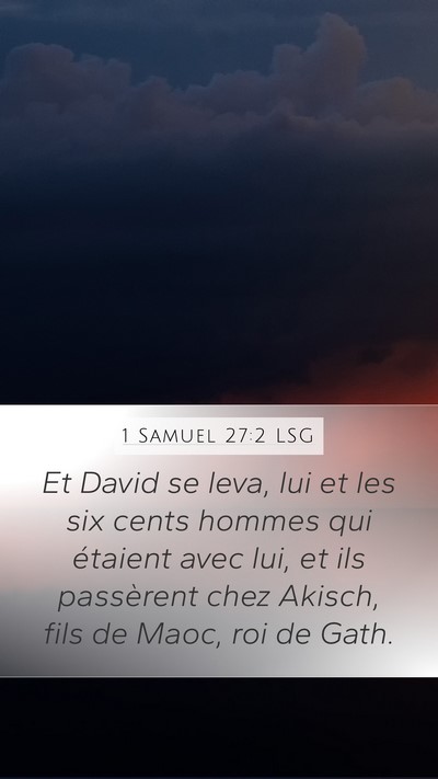 1 Samuel 27:2 LSG Bible Verse Image