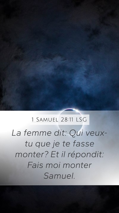 1 Samuel 28:11 LSG Bible Verse Image