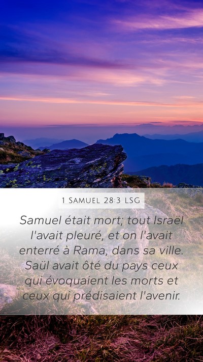 1 Samuel 28:3 LSG Bible Verse Image