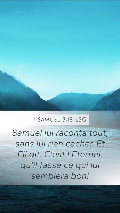 1 Samuel 3:18 LSG Bible Verse Image