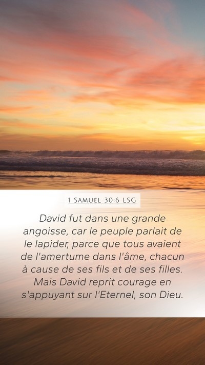 1 Samuel 30:6 LSG Bible Verse Image