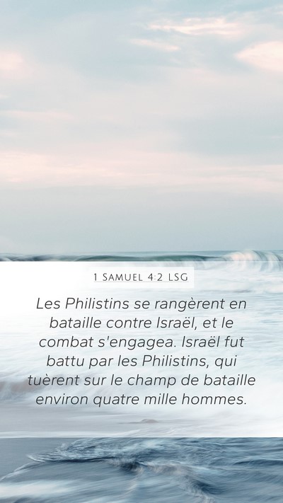 1 Samuel 4:2 LSG Bible Verse Image