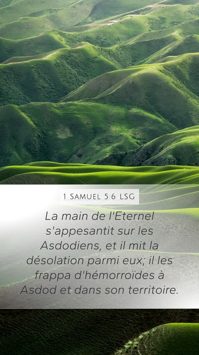 1 Samuel 5:6 LSG Bible Verse Image