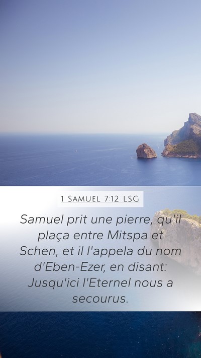 1 Samuel 7:12 LSG Bible Verse Image