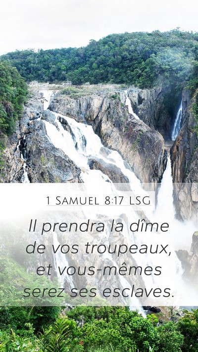 1 Samuel 8:17 LSG Bible Verse Image