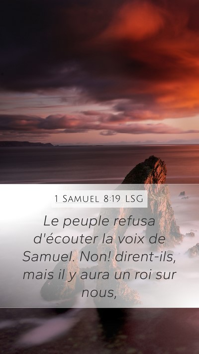 1 Samuel 8:19 LSG Bible Verse Image