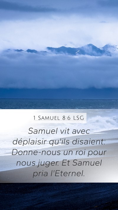 1 Samuel 8:6 LSG Bible Verse Image