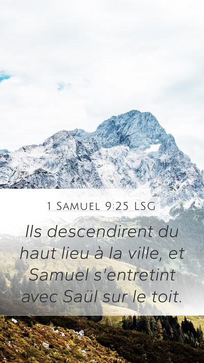 1 Samuel 9:25 LSG Bible Verse Image