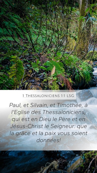 1 Thessaloniciens 1:1 LSG Bible Verse Image