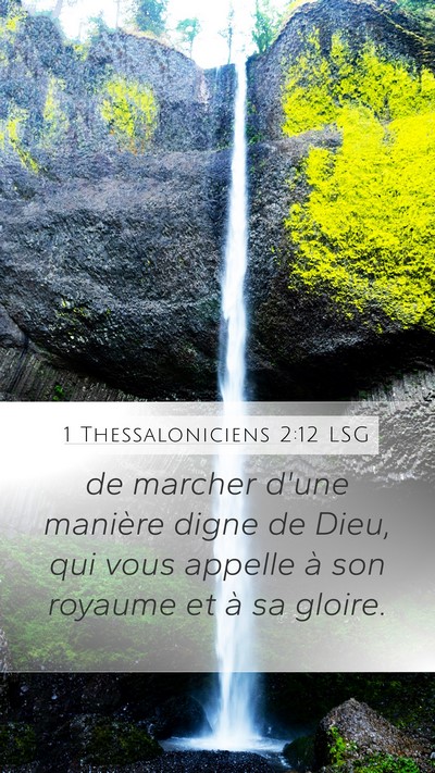1 Thessaloniciens 2:12 LSG Bible Verse Image