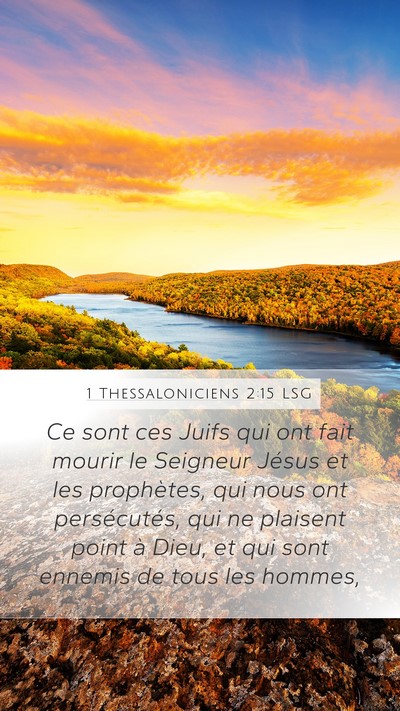 1 Thessaloniciens 2:15 LSG Bible Verse Image