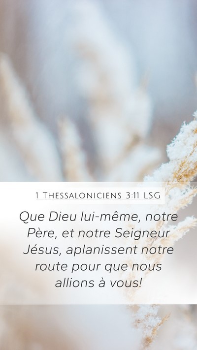 1 Thessaloniciens 3:11 LSG Bible Verse Image