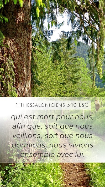 1 Thessaloniciens 5:10 LSG Bible Verse Image