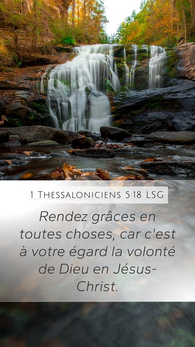 1 Thessaloniciens 5:18 LSG Bible Verse Image